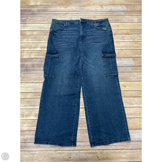 Jeans Wide Leg By Terra & Sky In Blue Denim, Size: 16