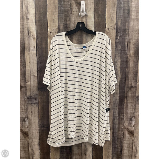 Top Short Sleeve By Old Navy In Striped Pattern, Size: 3x