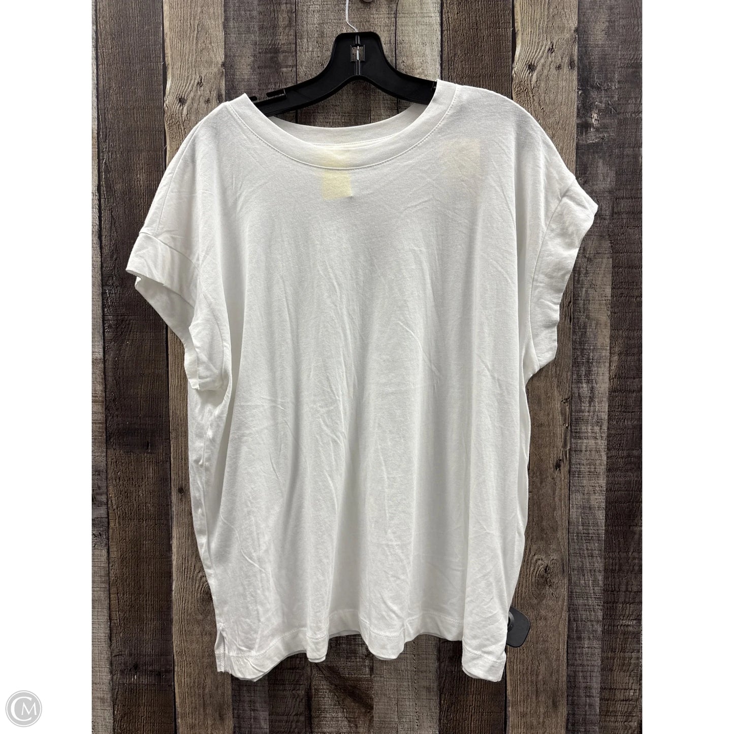 Top Short Sleeve By A New Day In White, Size: Xl