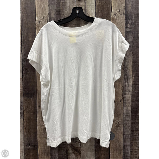 Top Short Sleeve By A New Day In White, Size: Xl