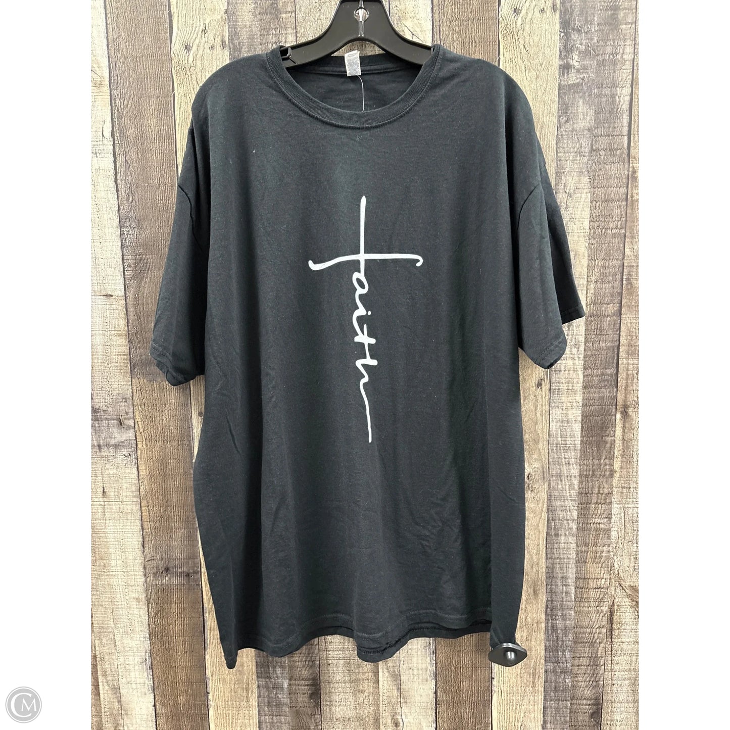 Top Short Sleeve By Jerzees In Black, Size: 2x