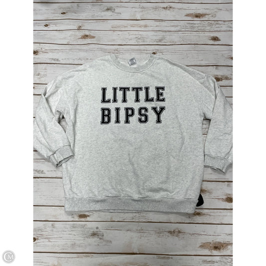 Sweatshirt Crewneck By Cme In Grey, Size: Xxl