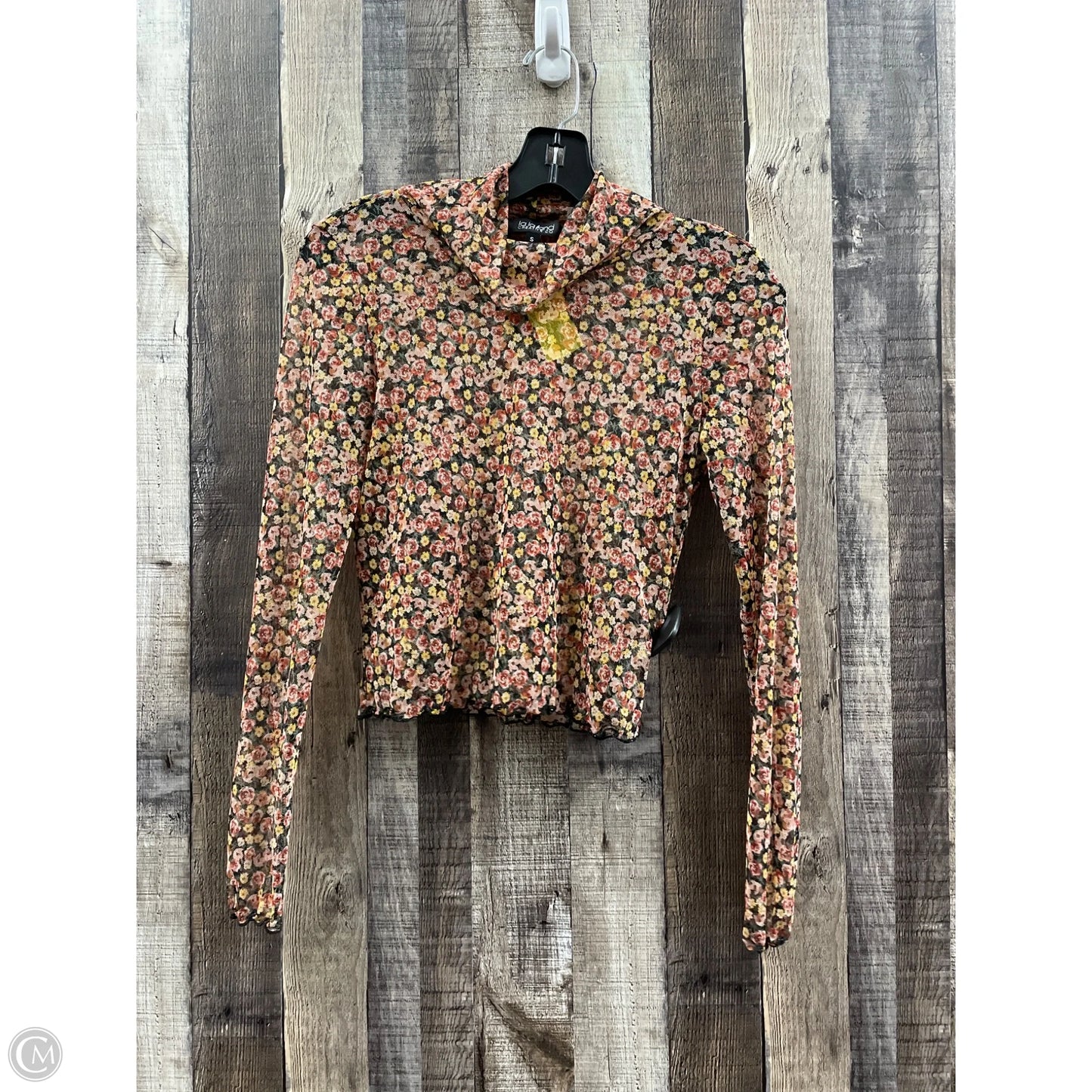 Top Long Sleeve By Cme In Multi-colored, Size: S