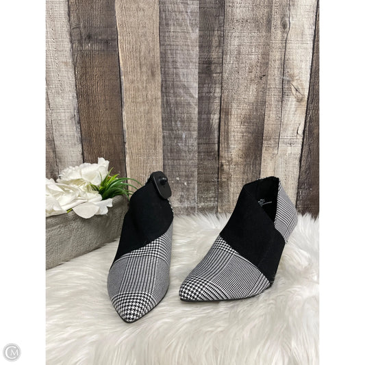 Shoes Heels Kitten By Andrew Gellar In Black & White, Size: 7.5