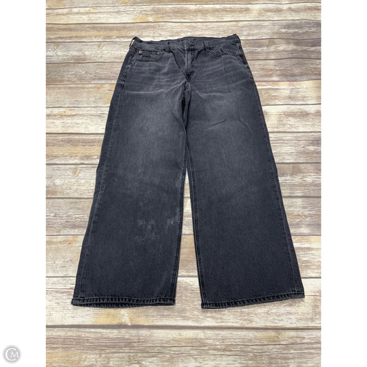 Jeans Wide Leg By American Eagle In Grey Denim, Size: 10