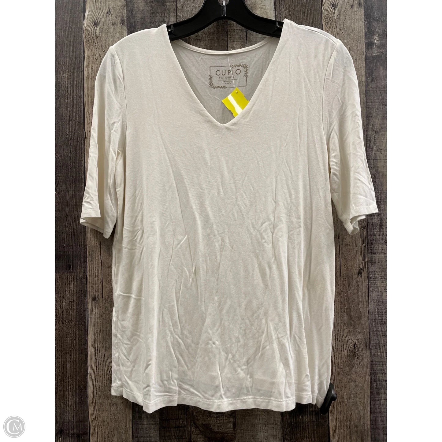 Top 3/4 Sleeve By Cupio In Cream, Size: M