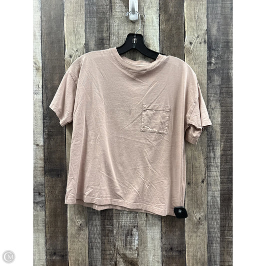 Top Short Sleeve Basic By Christian Siriano In Mauve, Size: S