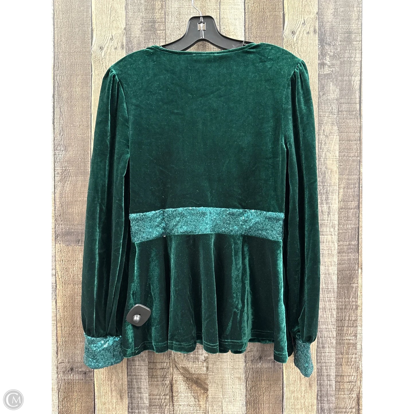 Top Long Sleeve By Grace + Karma In Green, Size: M