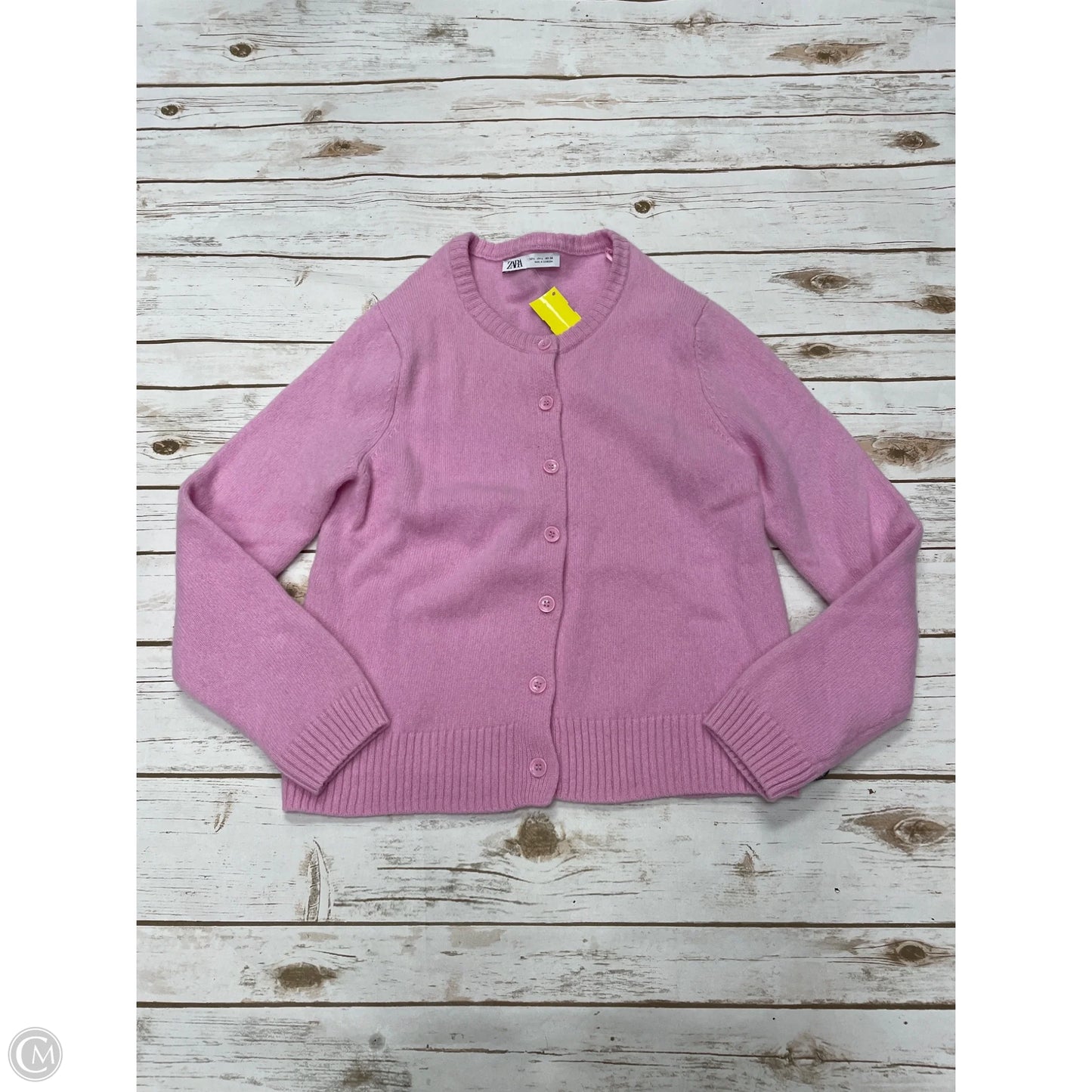 Cardigan By Zara In Pink, Size: L