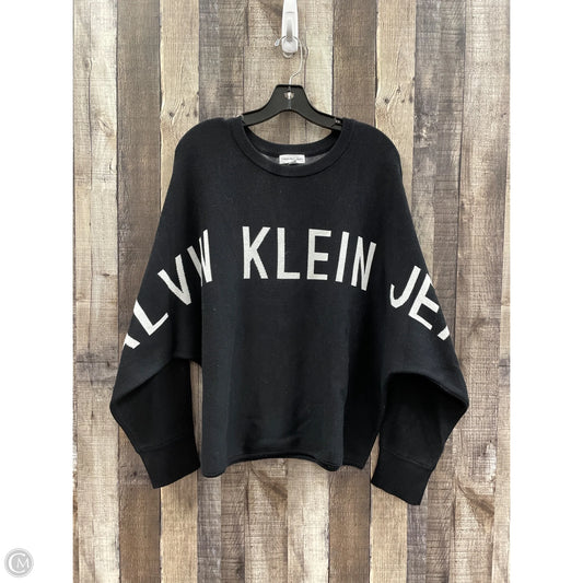 Sweater By Calvin Klein In Black, Size: Xl