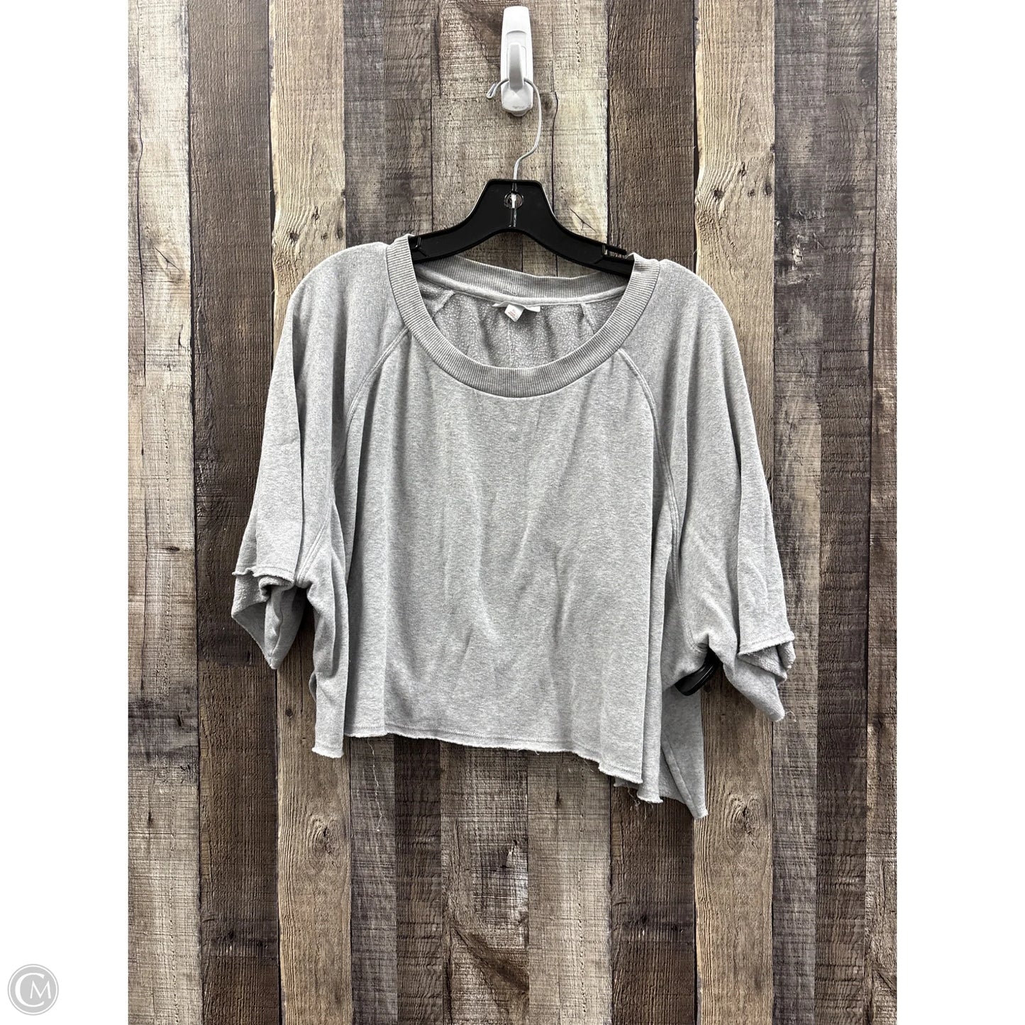 Top Short Sleeve By Colsie In Grey, Size: Xl