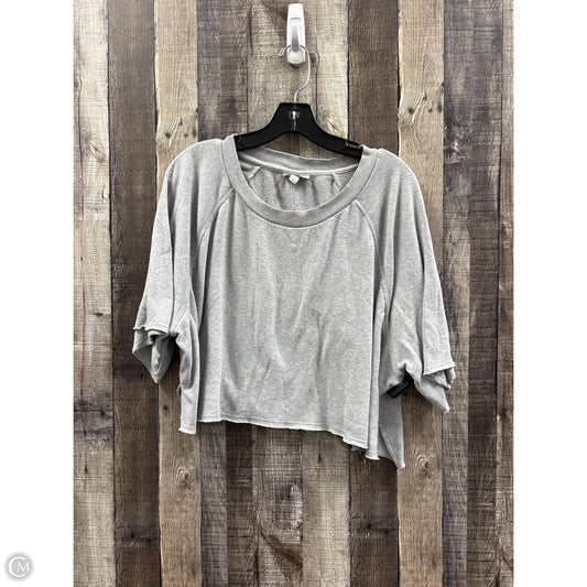 Top Short Sleeve By Colsie In Grey, Size: Xl