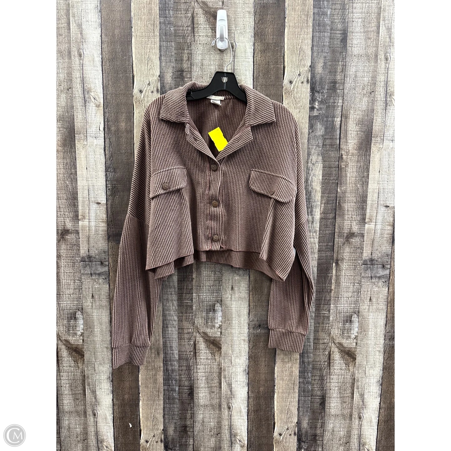 Top Long Sleeve By Altard State In Brown, Size: S