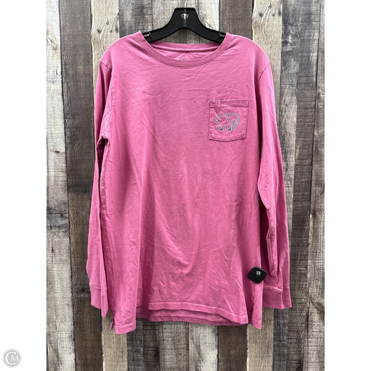 Top Long Sleeve By Ivory Ella In Pink, Size: Xl