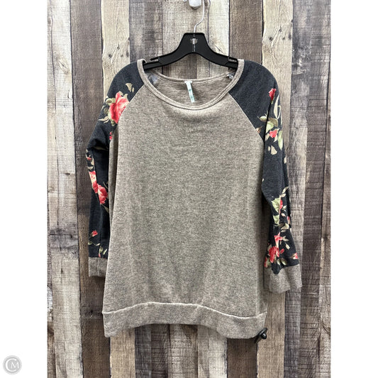 Top Long Sleeve By Cme In Multi-colored, Size: S