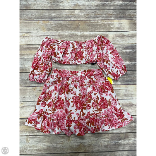 Skirt Set 2pc By Shein In Floral Print, Size: L