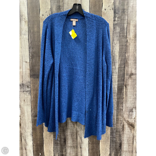 Sweater Cardigan By White Stag In Blue, Size: Xl