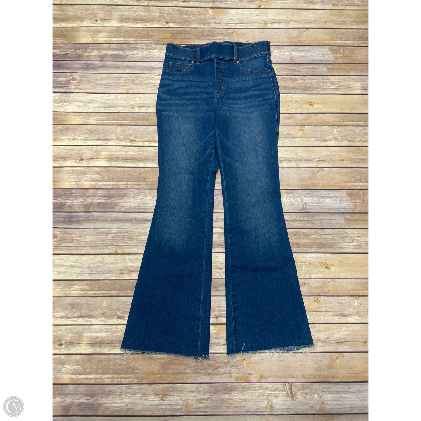 Jeans Flared By Spanx In Blue Denim, Size: M