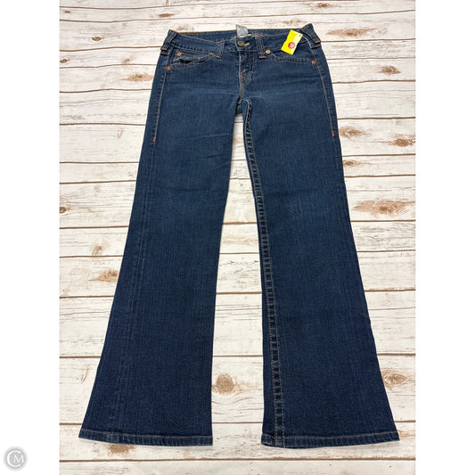 Jeans Boot Cut By True Religion In Blue Denim, Size: 12