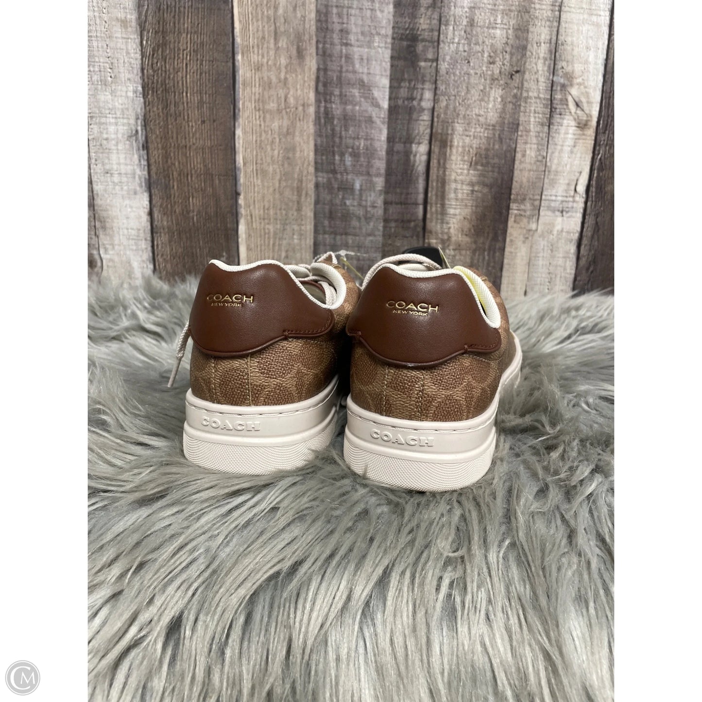 Shoes Designer By Coach In Tan, Size: 9.5