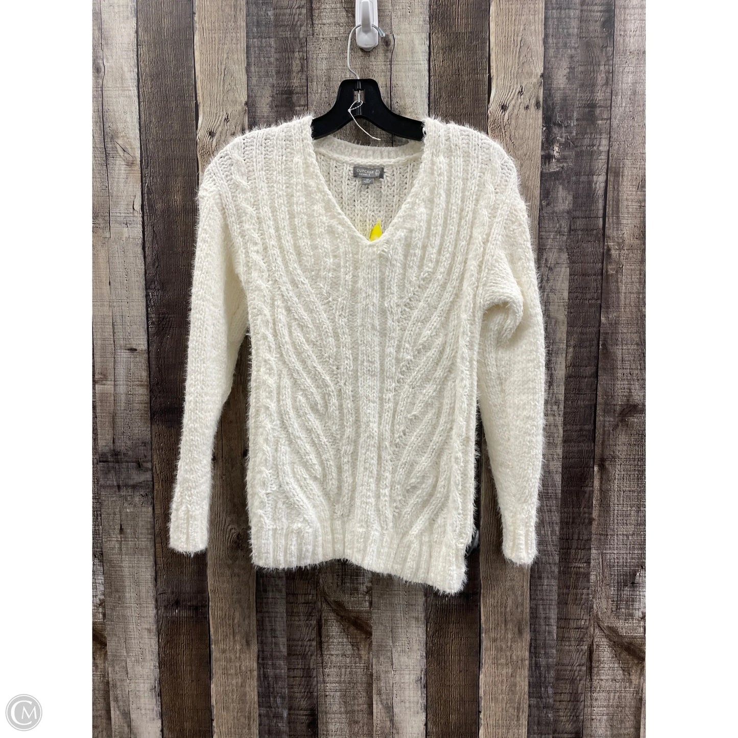 Sweater By Cme In Ivory, Size: Xs