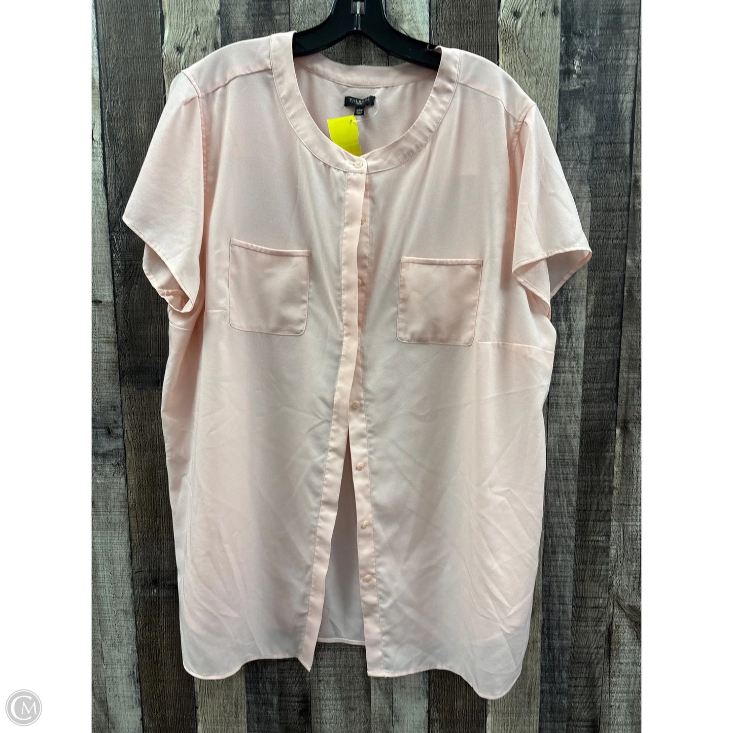Top Short Sleeve By Talbots In Pink, Size: 3x