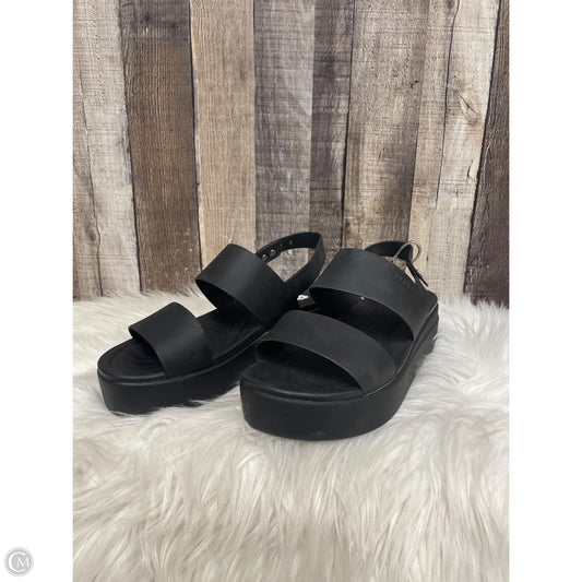 Sandals Heels Platform By Life Stride In Black, Size: 10