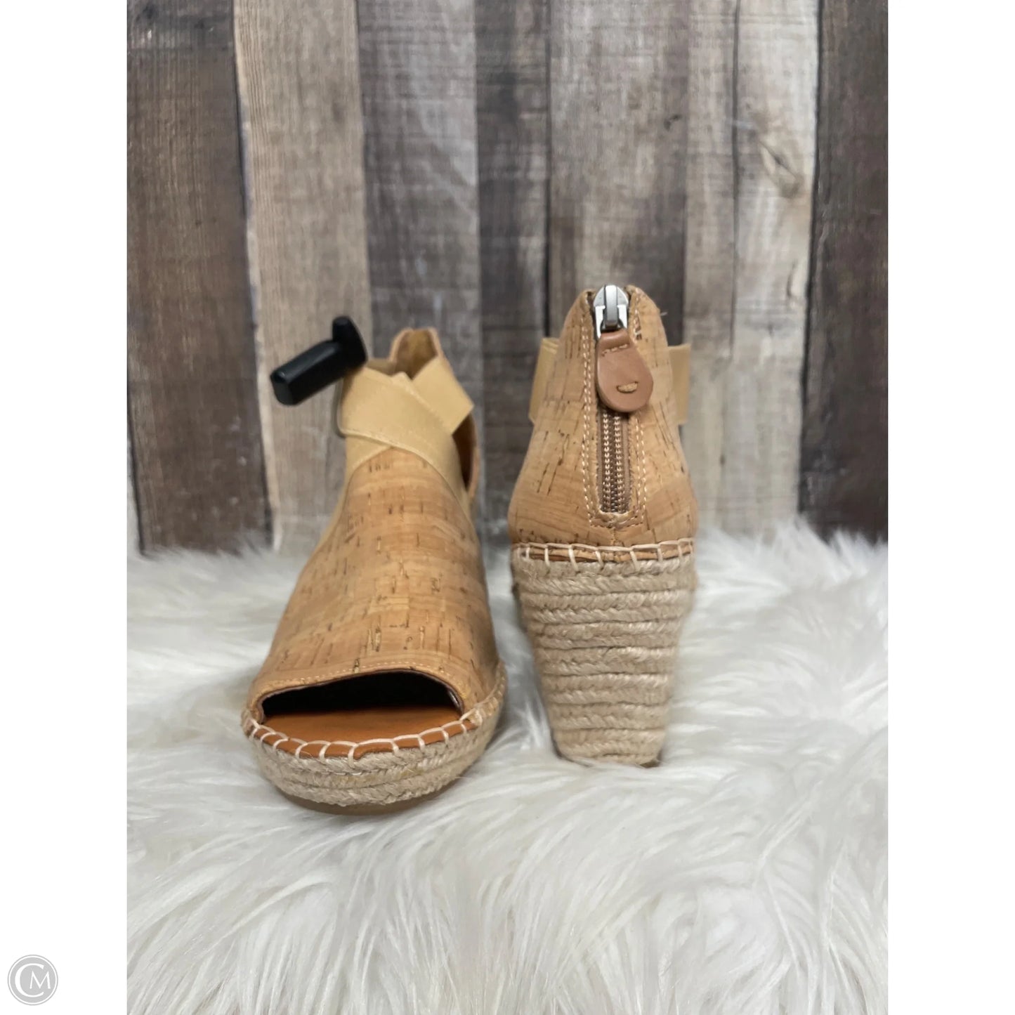 Sandals Heels Platform By Gentle Souls In Tan, Size: 10
