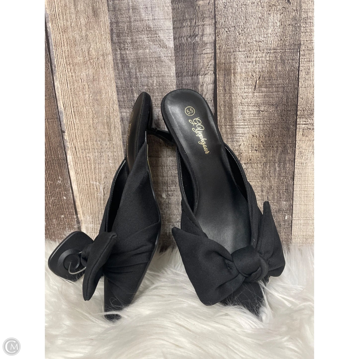Shoes Heels Kitten By Cme In Black, Size: 5.5