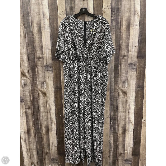 Jumpsuit By Shein In Black & White, Size: 4x