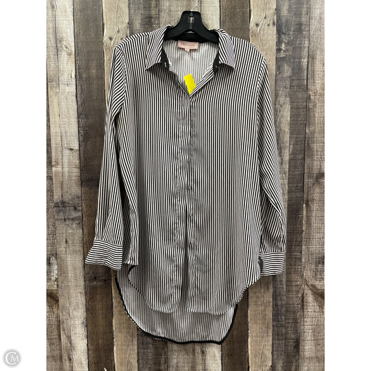 Tunic Long Sleeve By Philosophy In Striped Pattern, Size: M