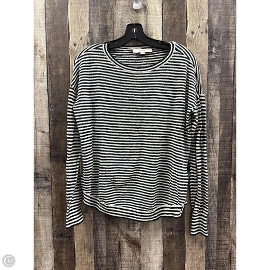 Top Long Sleeve By Loft In Striped Pattern, Size: S
