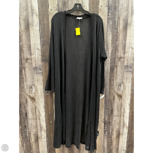 Cardigan By Ophelia Roe In Black, Size: 1x