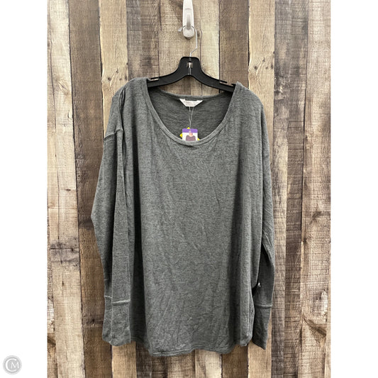 Top Long Sleeve Basic By Cme In Grey, Size: Xxl