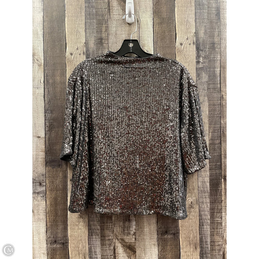 Top 2pc Short Sleeve By H&m In Silver, Size: Xl