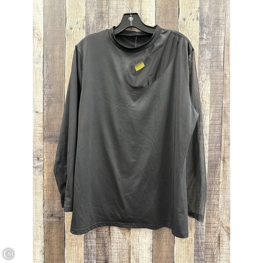 Top Long Sleeve By Shein In Black, Size: 3x