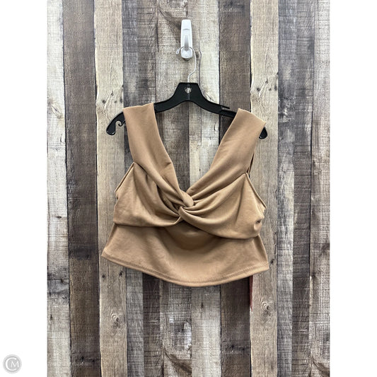 Top Short Sleeve By Shein In Tan, Size: 3x