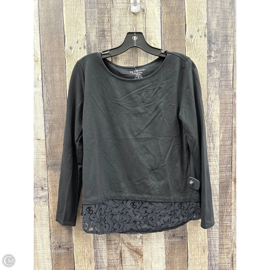 Top Long Sleeve By Chicos In Black, Size: S