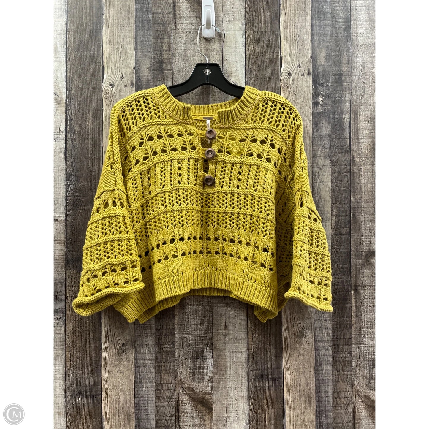 Sweater By Free People In Gold, Size: S
