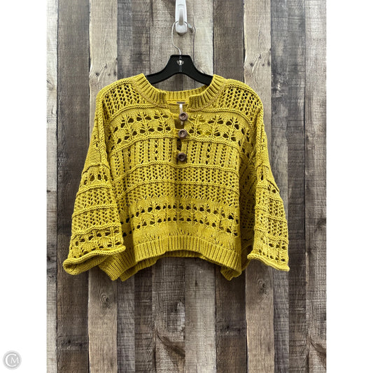 Sweater By Free People In Gold, Size: S