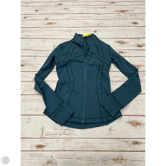 Athletic Jacket By Lululemon In Green, Size: 4