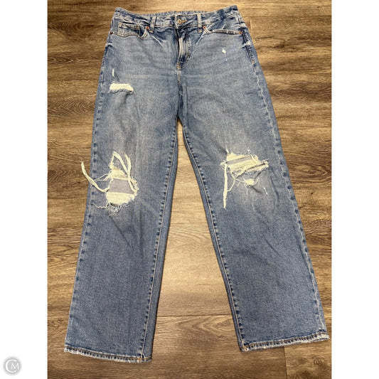 Jeans Straight By Old Navy In Blue Denim, Size: 10