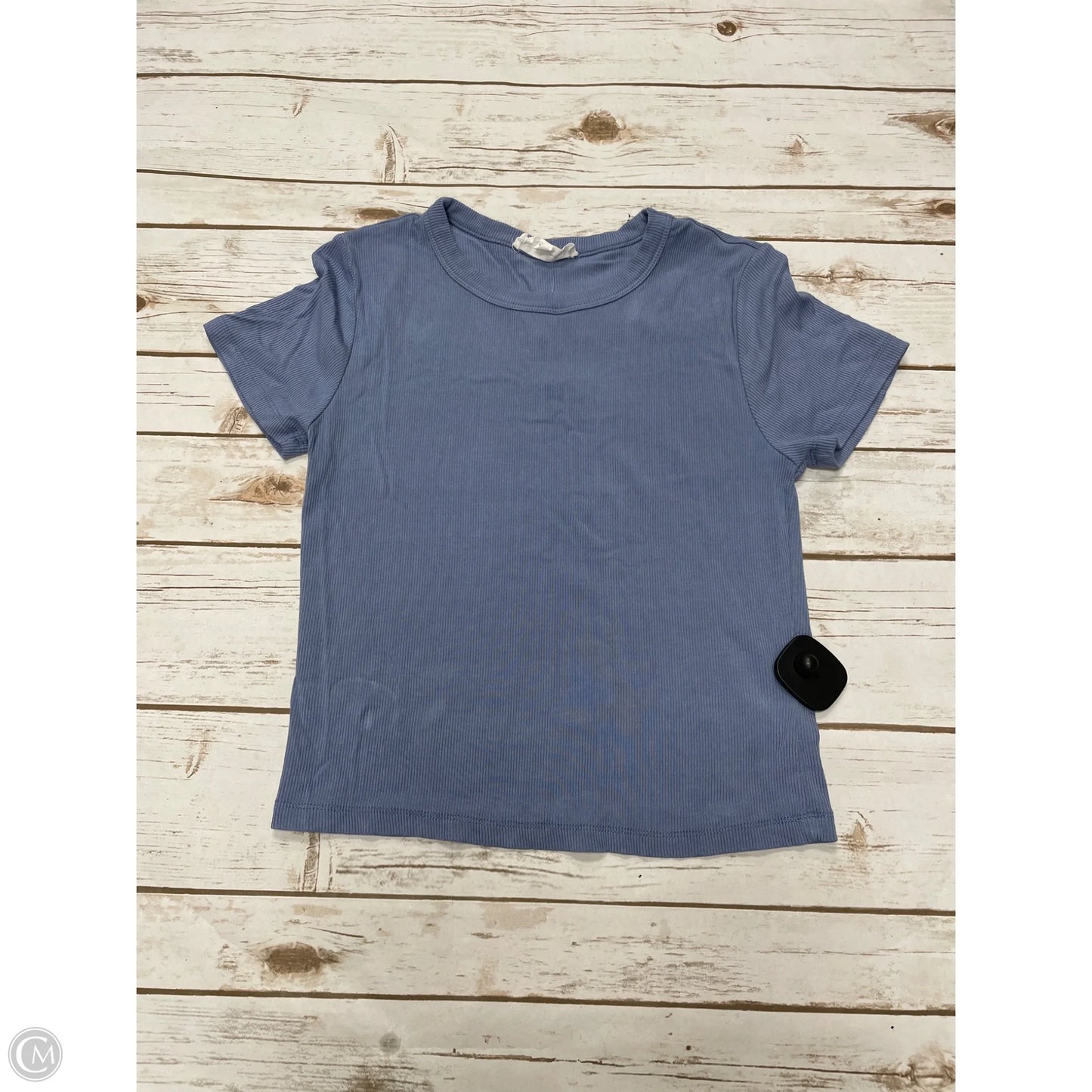 Top Short Sleeve By Olive And Oak In Blue, Size: M