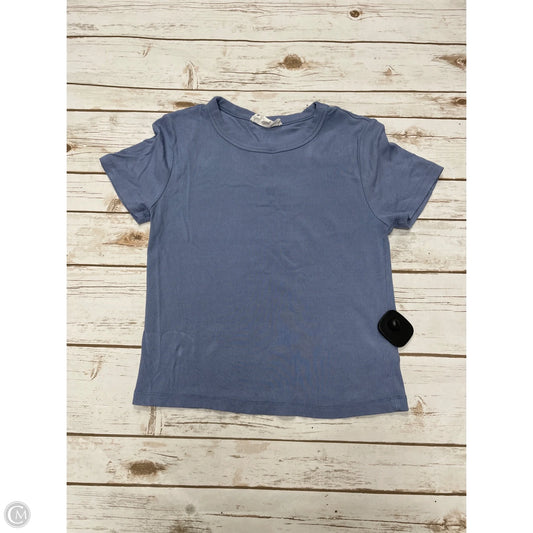 Top Short Sleeve By Olive And Oak In Blue, Size: M
