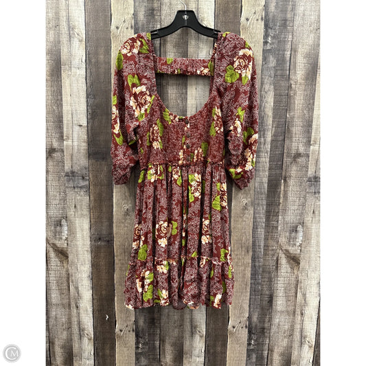 Dress Casual Short By Free People In Floral Print, Size: M
