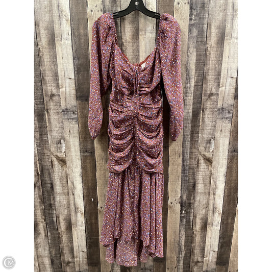 Dress Casual Maxi By Astr In Floral Print, Size: M