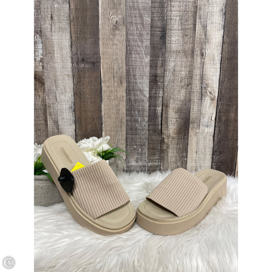 Sandals Flats By Cushionaire In Tan, Size: 9