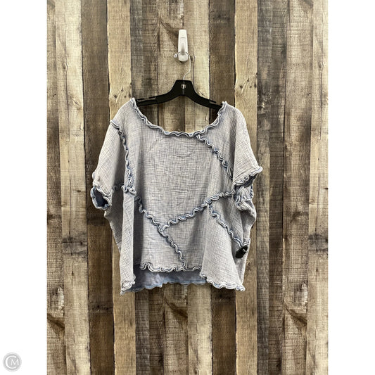 Top Short Sleeve By Oli & Hali In Blue, Size: M