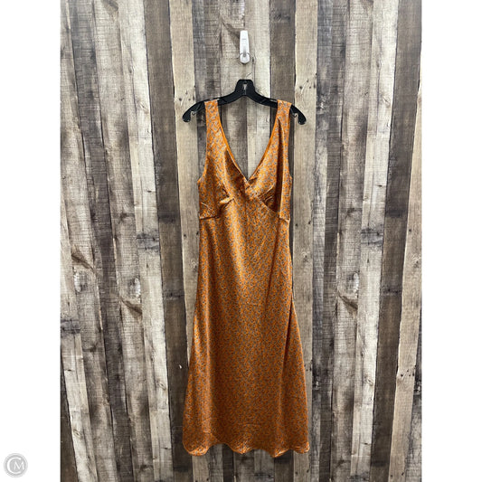 Dress Casual Maxi By American Eagle In Orange, Size: L