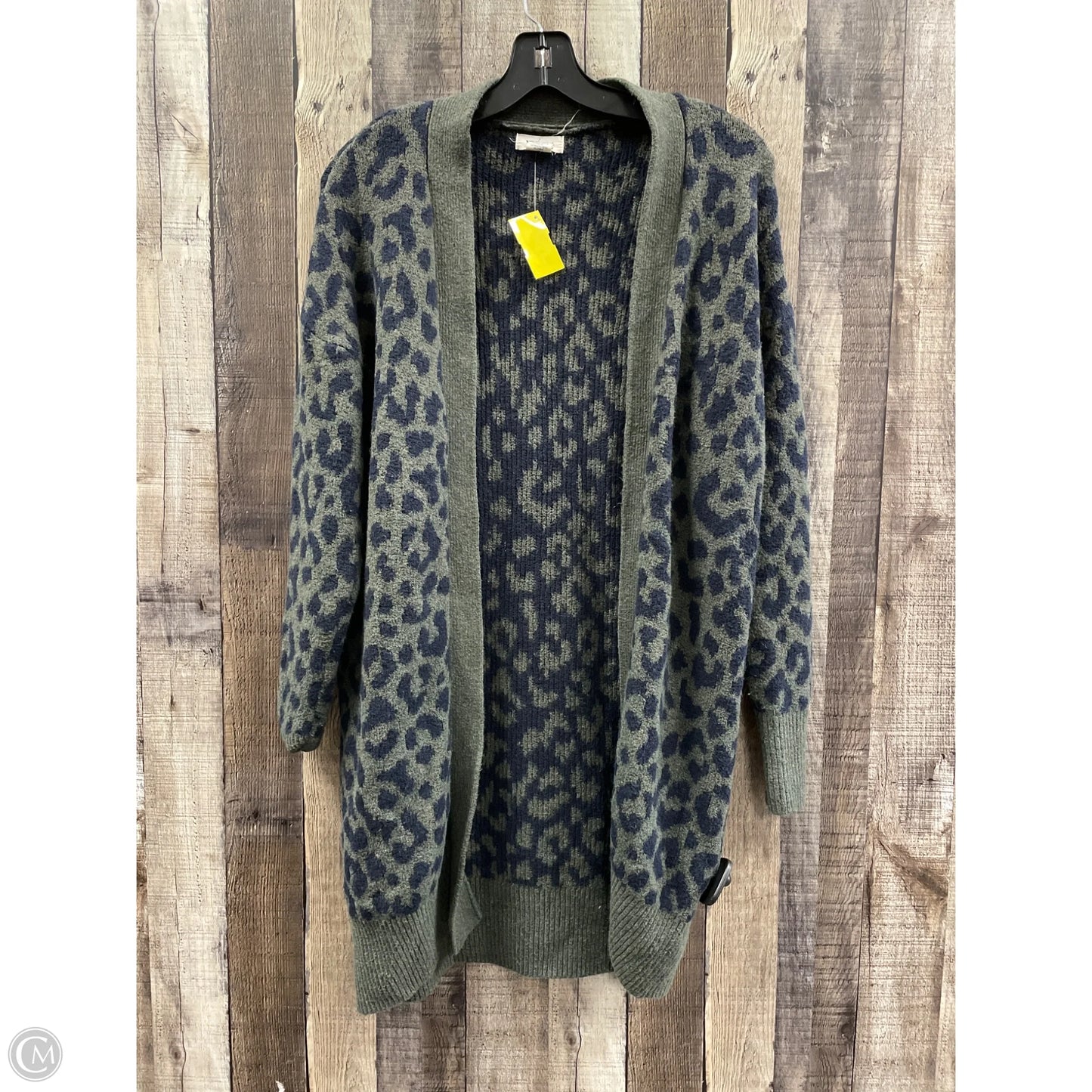 Sweater Cardigan By Cme In Blue & Green, Size: Xs